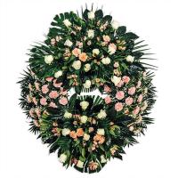 Corona agua flor variada doble - tonos suaves